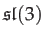 $ \mathrm{\mathfrak{sl}}(3)$