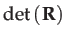 $\displaystyle \det\left(\mathbf{R}\right)$