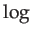 $ \log$